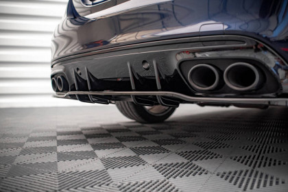 Spoiler zadního nárazníku Mercedes-Benz C AMG C43 sedan W205 Facelift černý lesklý plast
