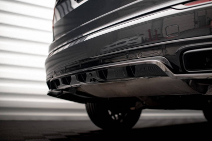 Spoiler zadního nárazníku Volvo XC90 R-Design Mk2 Facelift černý lesklý plast