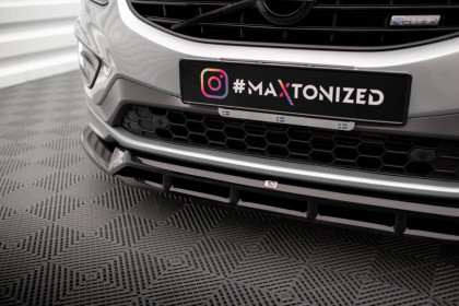 Spojler pod nárazník lipa Volvo XC60 R-Design Mk1 Facelift carbon look