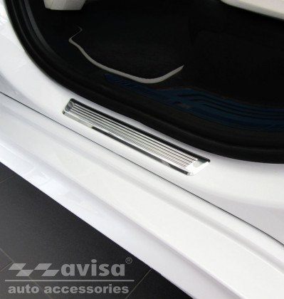 Prahové ochranné nerezové lišty Avisa pro BMW X7 (G07) stříbrné zrcadlové