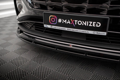 Spojler pod nárazník lipa V.2 Hyundai Tucson Mk4 carbon look