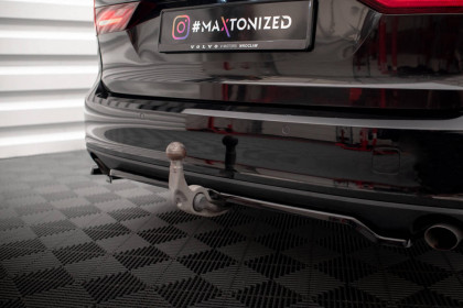 Spoiler zadního nárazníku V.2 Volvo V90 Mk2 černý lesklý plast