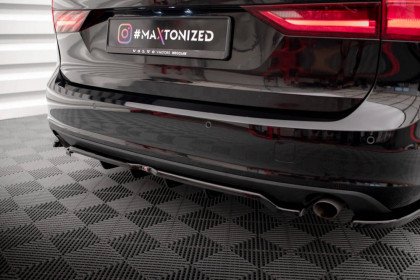 Spoiler zadního nárazníku V.2 Volvo V90 Mk2 černý lesklý plast
