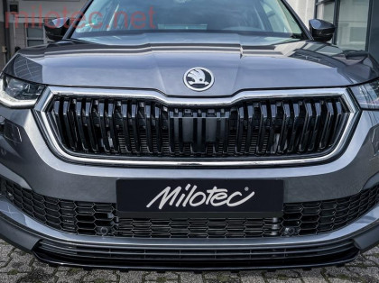 Ochranná lišta předního nárazníku - černý lesklý "klavírlak", Kodiaq Facelift