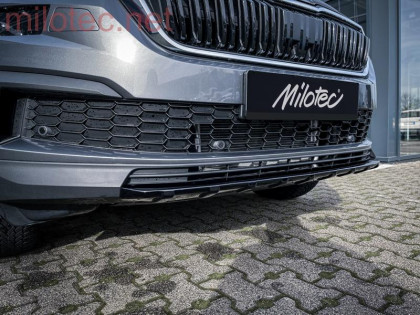 Ochranná lišta předního nárazníku - černý lesklý "klavírlak", Kodiaq Facelift