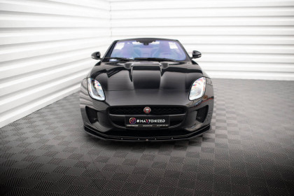 Spojler pod nárazník lipa V.1 Jaguar F-Type Mk1 Facelift černý lesklý plast