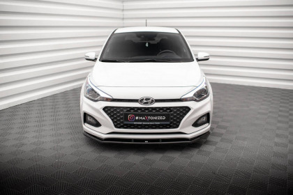Spojler pod nárazník lipa V.1 Hyundai I20 Mk2 Facelift černý lesklý plast