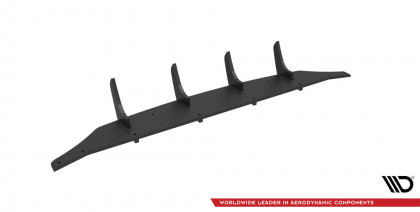 Spoiler zadního nárazníku Street pro Mazda 3 Mk3 černo červený