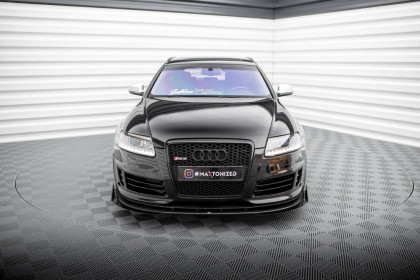 Street pro spojler pod nárazník lipa + flaps Audi RS6 Avant C6 černý