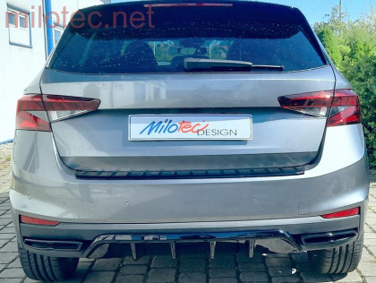 Dummy - koncovky výfuku, Fabia IV. 2021– černý lesk
