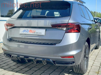 Dummy - koncovky výfuku, Fabia IV. 2021– černý lesk