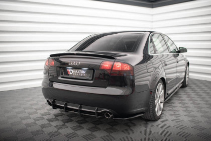 Prodloužení spoileru Audi A4 Sedan S-Line B7 černý lesklý plast