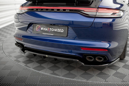 Spoiler zadního nárazniku Porsche Panamera E-Hybrid 971 Facelift černý lesklý plast