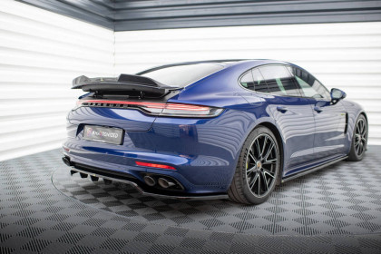 Spoiler zadního nárazniku Porsche Panamera E-Hybrid 971 Facelift černý lesklý plast