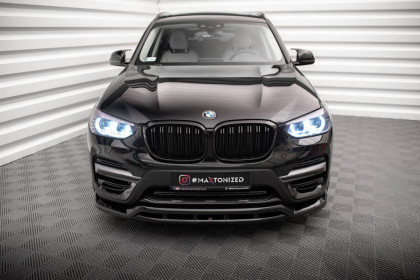 Spojler pod nárazník lipa BMW X3 G01 černý lesklý plast
