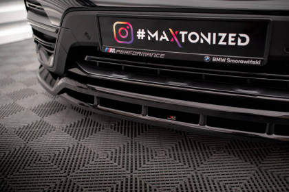 Spojler pod nárazník lipa BMW X3 G01 černý lesklý plast