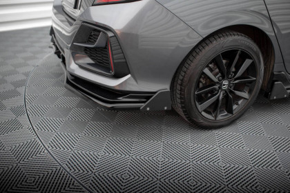 Spoiler zadního nárazniku + flaps Honda Civic Sport Mk 10 černý lesklý plast