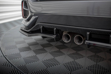 Spoiler zadního nárazniku + flaps Honda Civic Sport Mk 10 černý lesklý plast