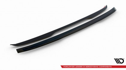 Prodloužení spoileru Ford Tourneo Custom Mk1 Facelift černý lesklý plast