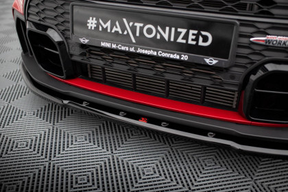 Spojler pod nárazník lipa V.1 Mini Cooper S John Cooper Works F56 Facelift černý lesklý plast