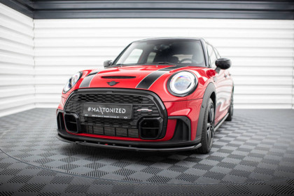 Spojler pod nárazník lipa V.1 Mini Cooper S John Cooper Works F56 Facelift černý lesklý plast