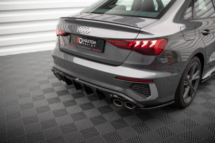 Zadní difuzor Audi S3 Sedan 8Y černý lesklý plast