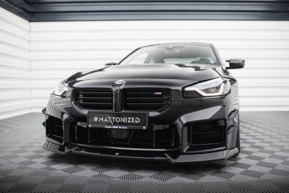 Spojler pod nárazník lipa V.2 BMW M2 G87 černý lesklý plast