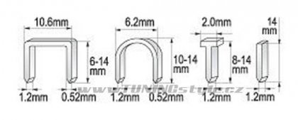 Sešívačka čalounická 10,6 mm