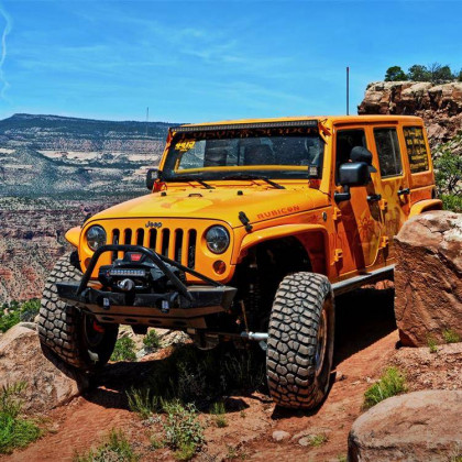 Front steel bumper Poison Spyder Brawler Mid with Bull Bar