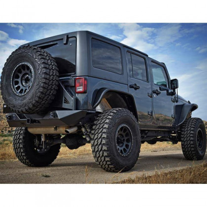 Rear steel fender flares black standard coverage Poison Spyder Crusher