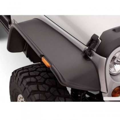 Front and rear fender flares standard coverage Bushwacker Flat Style