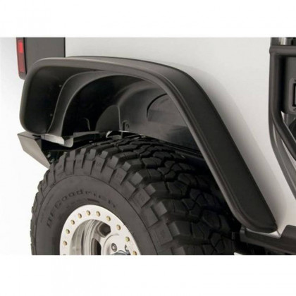 Front and rear fender flares standard coverage Bushwacker Flat Style
