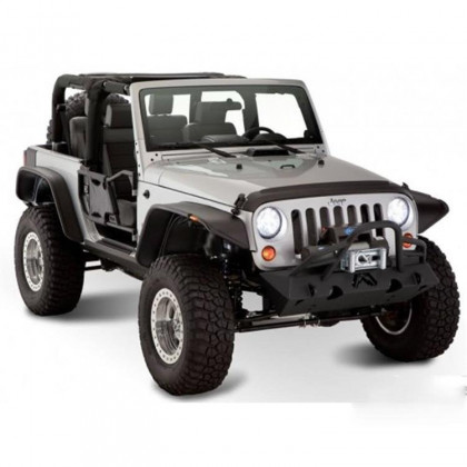 Front and rear fender flares standard coverage Bushwacker Flat Style