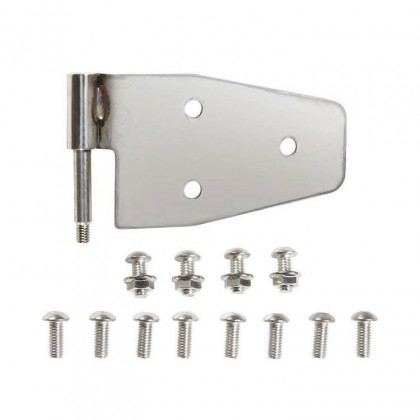 Door hinge set stainless steel Smittybilt