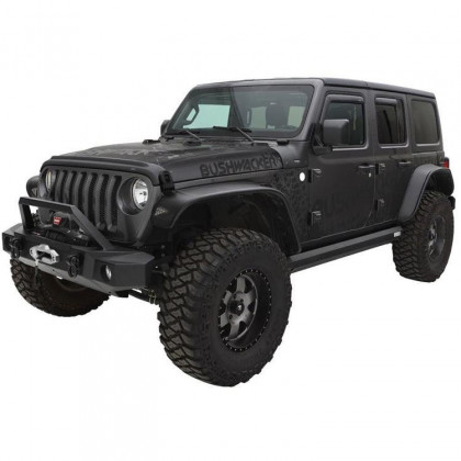 Front and rear fender flares standard coverage Bushwacker Flat Style