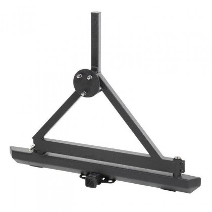 Rear tubular steel bumper with tyre carrier and receiver hitch Smittybilt SRC Classic