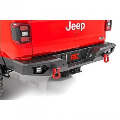 Rear steel bumper with LED lights Rough Country Rock Crawler