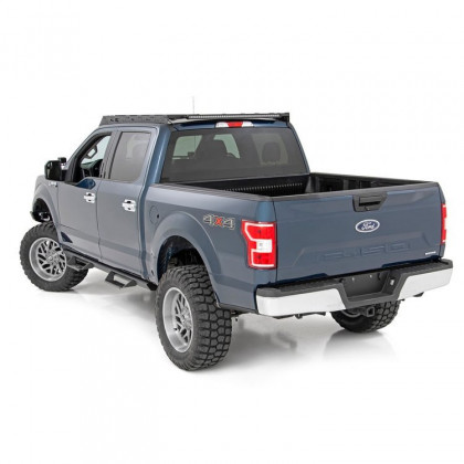 Roof rack system with front and rear LED light bar 40" Rough Country