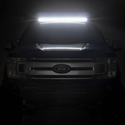 Roof rack system with front LED light bar 40" Rough Country Crew Cab