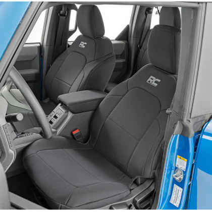 Seat cover set neoprene black Rough Country