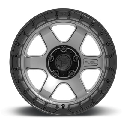Alloy wheel D752 Block Matte Gunmetal W/ Black Ring Fuel