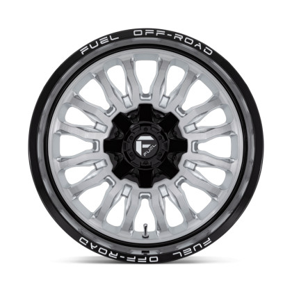 Alloy wheel D798 ARC Silver Brushed Face W/ Milled Black LIP Fuel