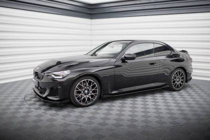 Prahové lišty Street pro + flaps BMW 2 Coupe G42 černo červené