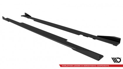 Prahové lišty Street pro + flaps BMW 2 Coupe G42 černo červené