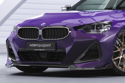 Spoiler pod přední nárazník CSR CUP pro BMW 2 G42 M-Paket/M240i - carbon look lesklý