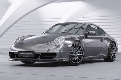Spoiler pod přední nárazník CSR CUP - Porsche 911 997 04-08 carbon look matný
