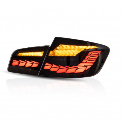 Zadní světla LED s dynamickým blinkrem BMW 5 F10 20-17 M4 GTS look kouřové