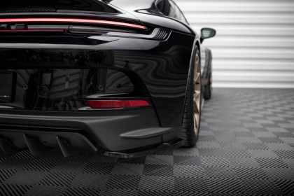 Splittery zadní boční Porsche 911 992 GT3 černý lesklý plast