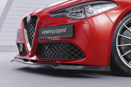 Spoiler pod přední nárazník CSR CUP pro Alfa Romeo Giulia (Typ 952) - černá struktura