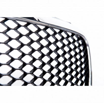 Sportovní maska Audi A4 B7 04-08 RS-style chrom / černá bez PDC